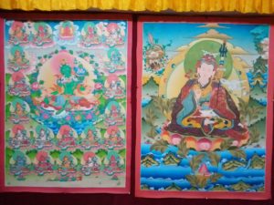 直販廉価 チベット　グリーンターラ菩薩　仏画 アンティーク/コレクション